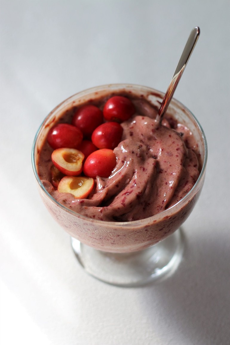 dodatkowy obraz dla Naturalne lody banan-czereśnie