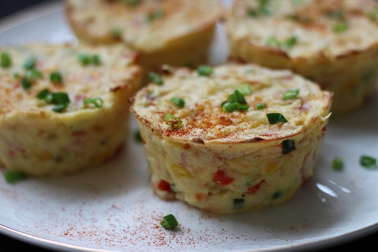 dodatkowy obraz dla Ziemniaczane muffiny z warzywami
