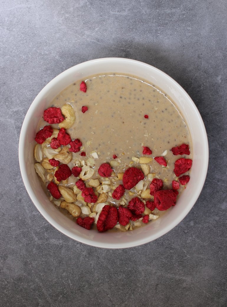 Bananowo - orzechowy pudding chia